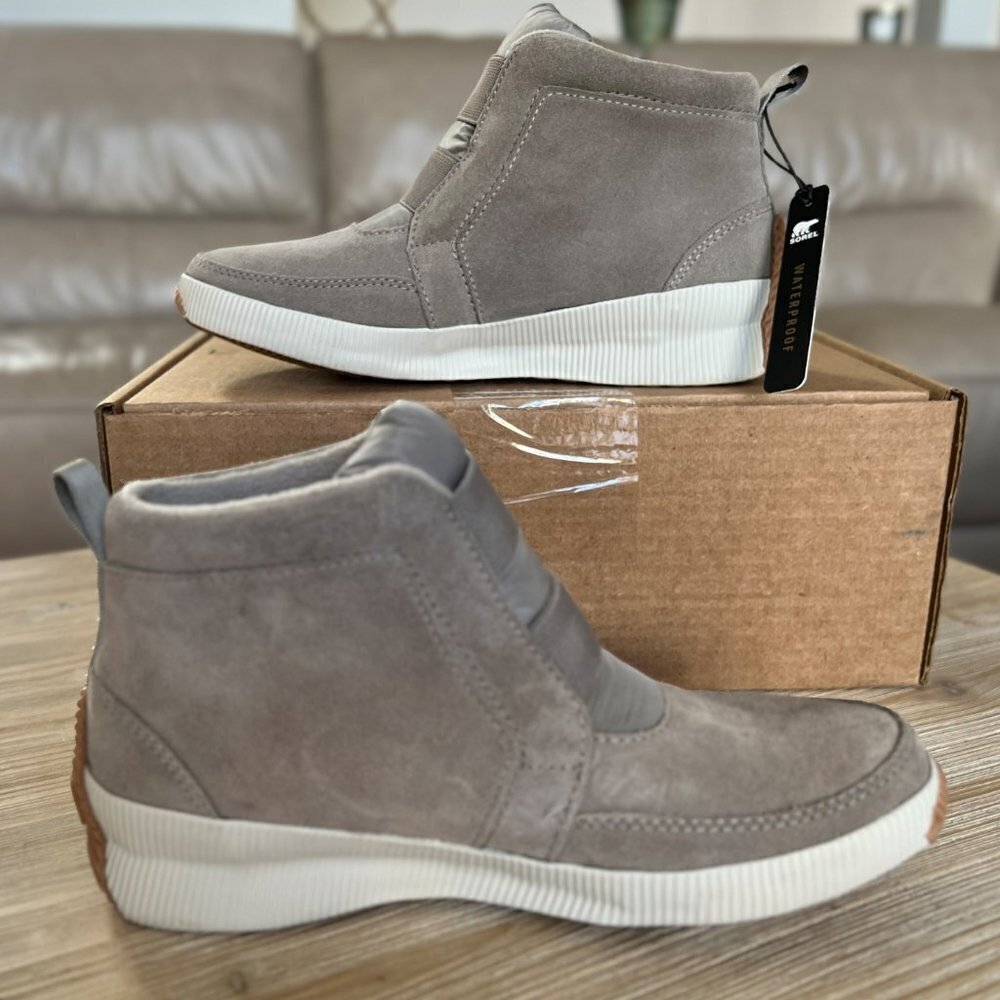 NWT! Sorel Women's Out 'N About Plus Boot — Waterproof Leather Boots - Size 7.5 - Picture 9 of 12